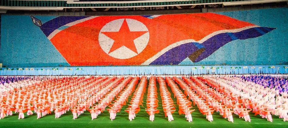 Arirang Mosaic of the North Korean Flag
