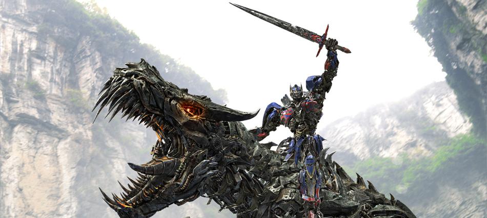 Transformers La era de la extinción - Optimus Prime en Dinobot