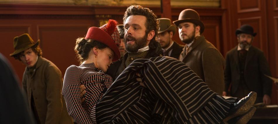 Carey Mulligan as "Bathsheba" and Michael Sheen as "William" in FAR FROM THE MADDING CROWD. Photos by Alex Bailey. © 2014 Twentieth Century Fox Film Corporation All Rights Reserved